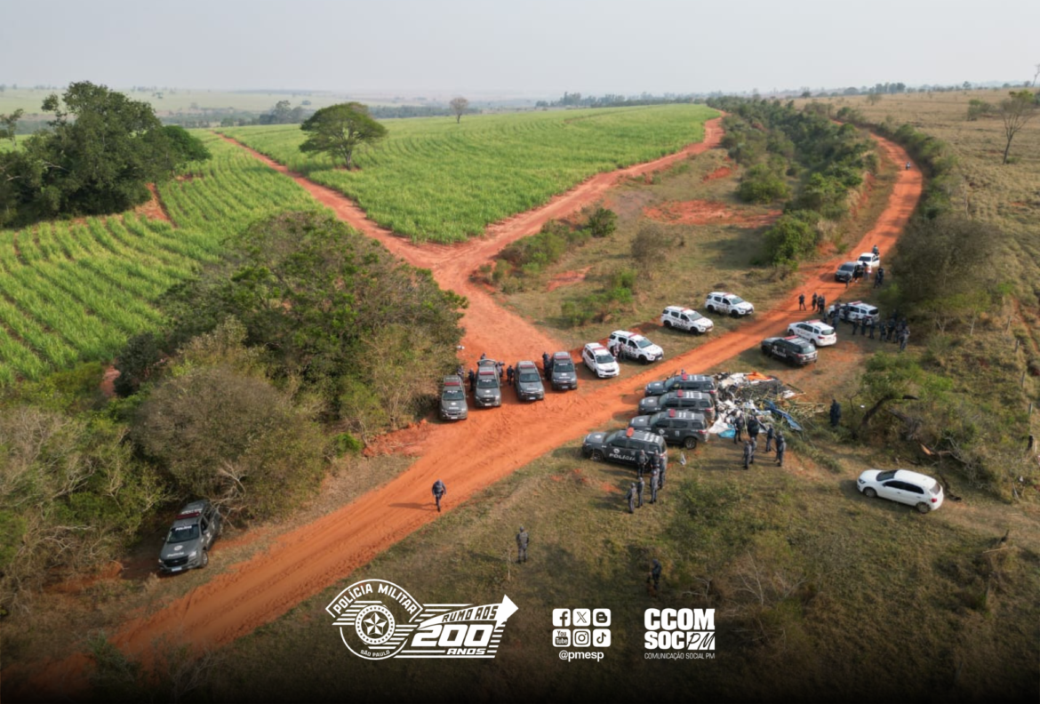 PM negocia desocupação de propriedade com mais de 130 pessoas em Mirante do Paranapanema